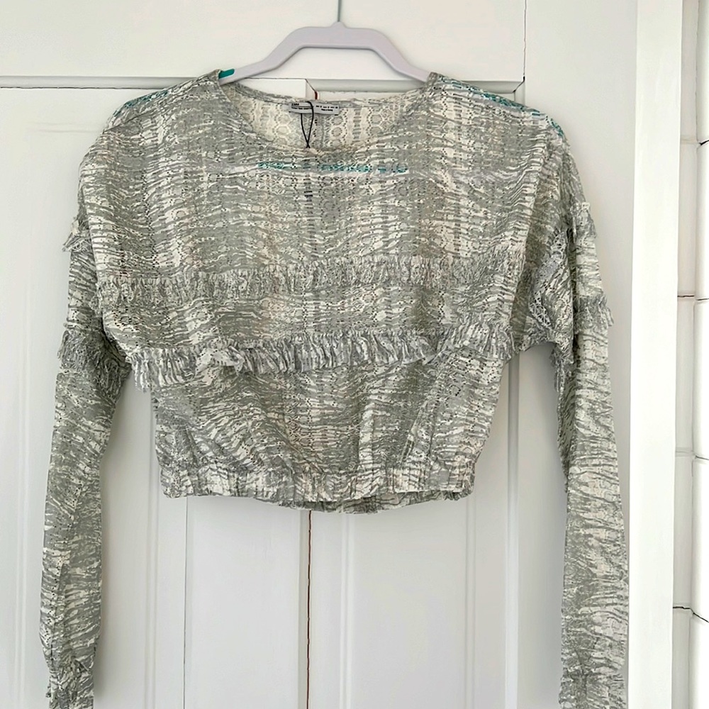 Zara crop top, light weight breathable